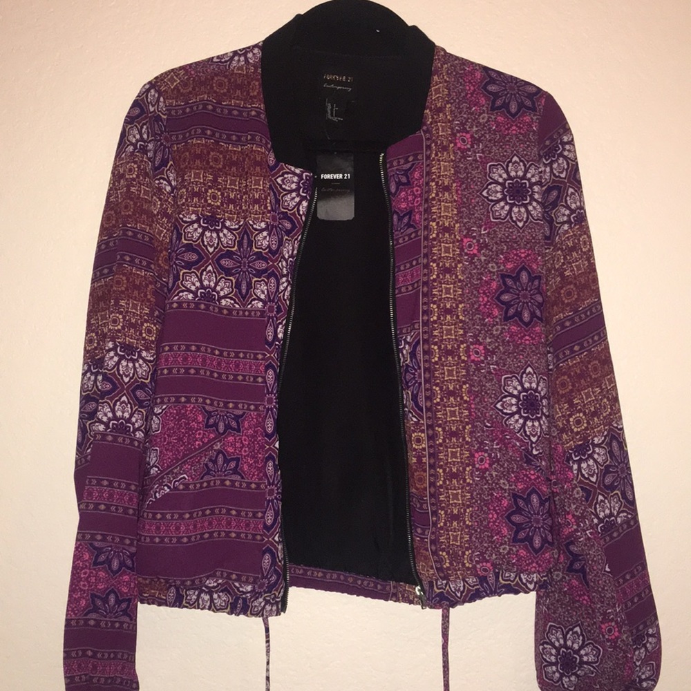 Colorful Design Bomber Jacket